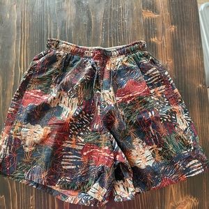 Retro Speedo swim trunks.